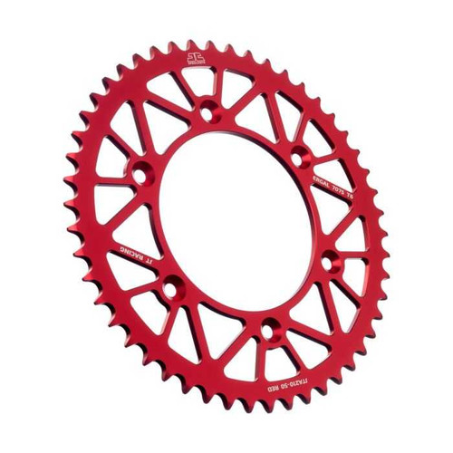 JT CHAIN AND SPROCKETS JTA210.50RED Jt Chain And Sprockets Rear Alloy Sprocket Red 50-Tooth Jta210.50Red