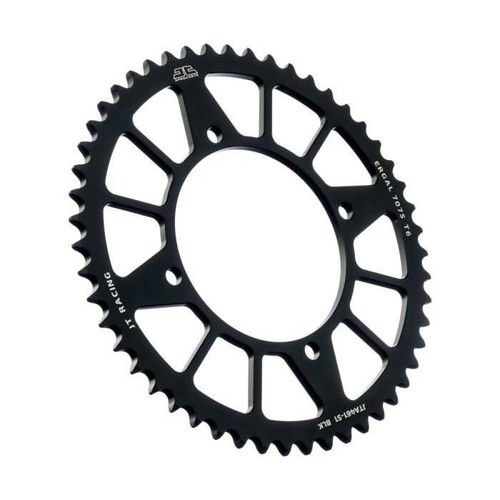 JT CHAIN AND SPROCKETS JTA461.51BLK Jt Chain And Sprockets Rear Alloy Sprocket Black 51-Tooth Jta461.51Blk