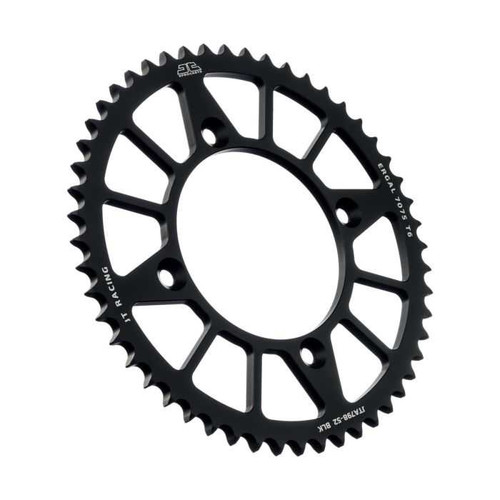 JT CHAIN AND SPROCKETS JTA798.52BLK Jt Chain And Sprockets Rear Alloy Sprocket Black 52-Tooth Jta798.52Blk