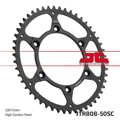 JT CHAIN AND SPROCKETS JTR808.50SC Jt Chain And Sprockets Jt Steel Rear Sprocket 50 Tooth/ Self Cleaning Jtr808.50Sc