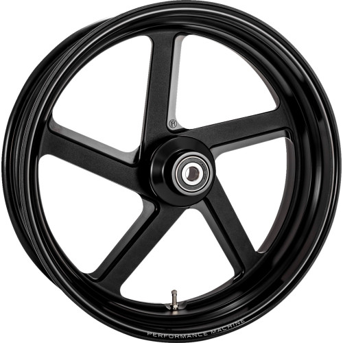 Performance Machine (Pm) Wheel - Pro-Am - Front - Dual Disc/Without Abs - Black Ops - 21X3.5 1202-7106R-Proaj-Smb