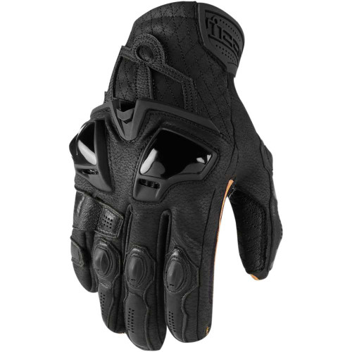ICON 3301-3533 Icon Hypersport Short Gloves - Black - Small