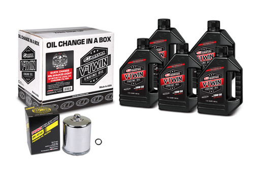 Maxima Lubricants Milwaukee 8 V-Twin Quick Change Kit - Chrome 90-129015Pc
