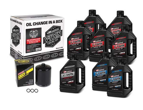 MAXIMA LUBRICANTS 90-129018PB Maxima Lubricants Milwaukee 8 V-Twin Oil Change Kit - Black 90-129018Pb