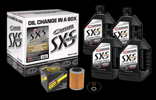 Maxima Lubricants Maxima 10W-50 Full Synthetic Oil Change Kit Can-Am Maverick X3 90-219013-Ca