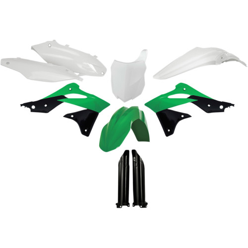 Acerbis Full Replacement Body Kit - Oem '14 Green/Black/White 2314184584