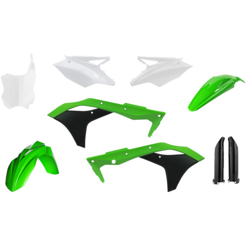 Acerbis Full Replacement Body Kit - Oem '17 Green/Black/White 2630635569