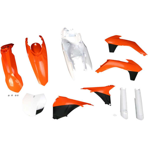 ACERBIS 2314333914 Acerbis Full Replacement Body Kit - Oem '13 Orange/White/Black 2314333914