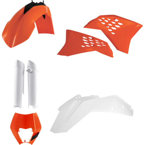 Acerbis Full Replacement Body Kit - Oem Orange/White/Black 2205290145