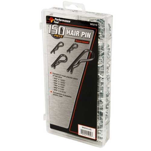 PERFORMANCE TOOL W5210 Performance Tool Hair Pin Assortment 150 Pieces W5210