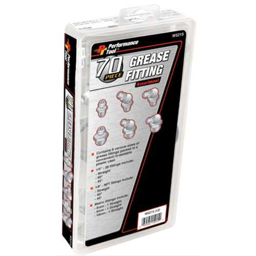 PERFORMANCE TOOL W5215 Performance Tool 70 Pc. Grease Fitting Assortment W5215