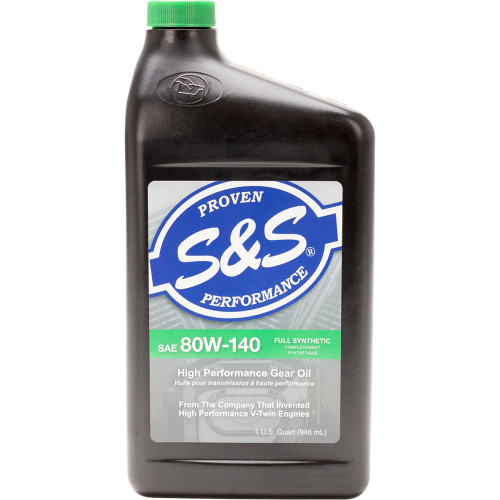 S&S Cycle Synthetic Gear Oil - 80W-140 - 1 U.S. Quart 153756