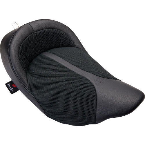 Danny Gray Bigist Solo Air Seat - Black Leather - Fl '08-'23 Fa-Dge-0280