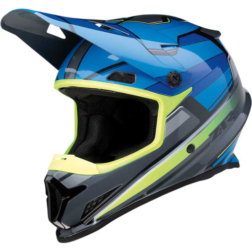 Z1R 0110-7195 Z1R Rise Helmet - Mc - Blue/Hi-Viz - Large