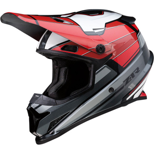 Z1R Rise Helmet - Mc - Red/Gray - Large