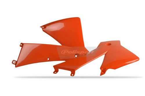 POLISPORT 8424000002 Polisport Radiator Scoops Ktm 125/250 Sx Oem Color Orange Ktm 8424000002
