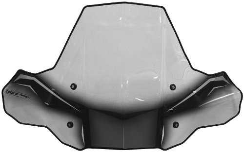 POWERMADD 24571 Powermadd Protek Winshield No Headlight Cut-Out Standard Mount 24571