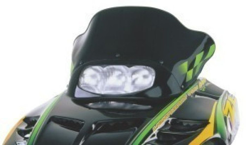 Powermadd Cobra Windshield Arctic Cat Low Black With Green Checks 12220