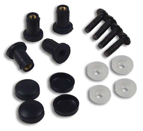 POWERMADD 14593 Powermadd Windshield Well Nut Kit 14593