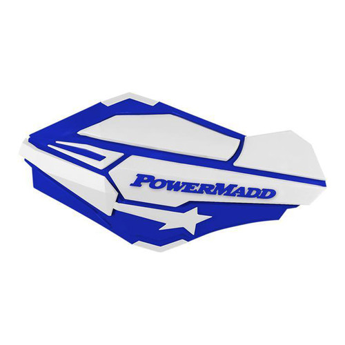 Powermadd Sentinel Handguards Blue/White 34421