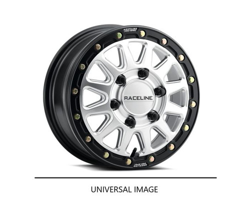 Raceline Wheels Raceline Alpha Hyper Silver W/ Blk Ring 15X7 4X156 +10 A14Sb-57056+10