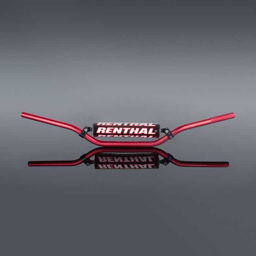 RENTHAL 722-01-RD-01-185 Renthal Renthal 7227/8" Handlebar Red - Padded 722-01-Rd-01-185