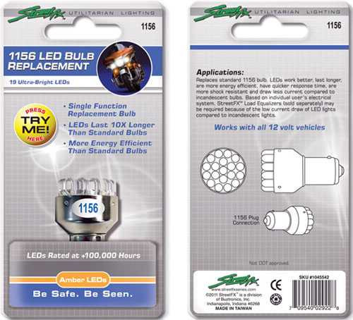 STREET FX LIGHTING 1045542 Street Fx Lighting Street-Fx 19 Led 1156 Amber Replacement 1045542