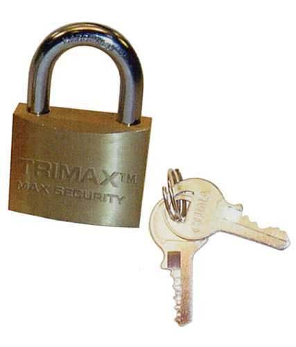 TRIMAX LOCKS TPB1137 Trimax Locks Trimax Marine Grade Weatherproof Padlock - 2.37" Tpb1137