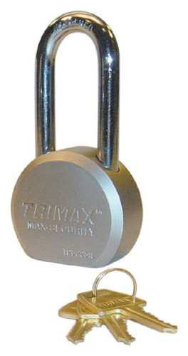 TRIMAX LOCKS TPL1251S Trimax Locks Trimax Solid Steel Padlocl 1-1/4"X 10Mm Shackle Tpl1251S