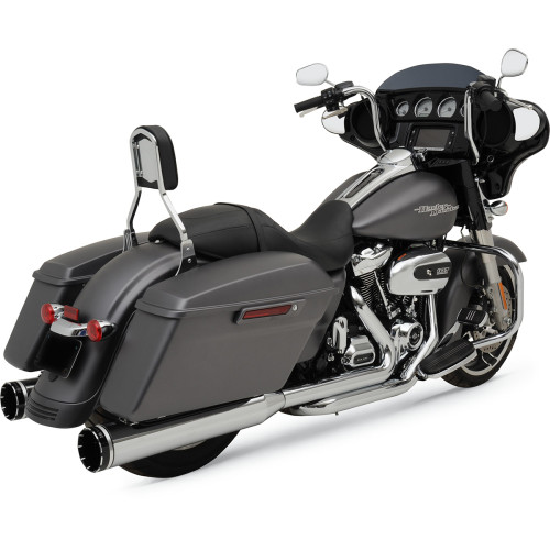 Khrome Werks 2-Into-2 Dominator Exhaust System With 4-1/2" Mufflers - Chrome - Fl 200400A