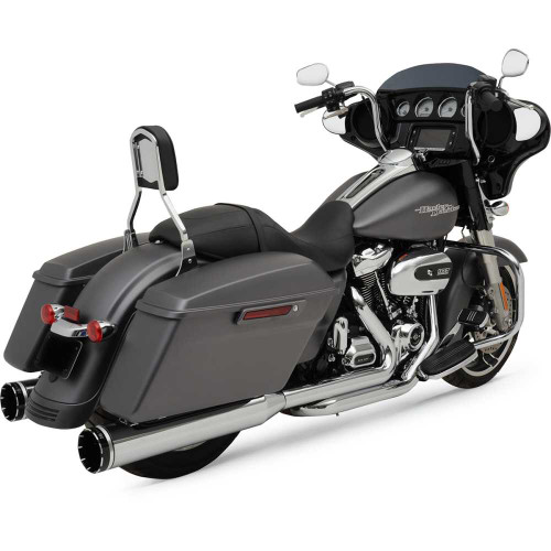 KHROME WERKS 200400A Khrome Werks 2-Into-2 Dominator Exhaust System With 4-1/2" Mufflers - Chrome - Fl 200400A