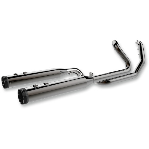 Khrome Werks 2-Into-2 Dominator Exhaust System With 4-1/2" Mufflers - Eclipse - Fl 201810A