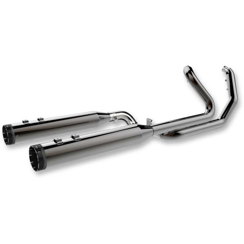 KHROME WERKS 201810A Khrome Werks 2-Into-2 Dominator Exhaust System With 4-1/2" Mufflers - Eclipse - Fl 201810A