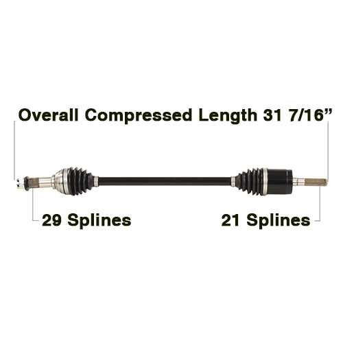 TYTANEUM CAN-6080HD Tytaneum Cv Axle Heavy Duty Replacement Can-Am Can-6080Hd