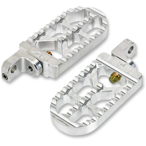 JOKER MACHINE 08563 Joker Machine Adjustable Serrated Long Footpegs - Raw - Xl 08-56-3