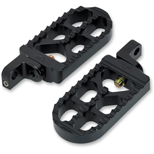 Joker Machine Adjustable Serrated Long Footpegs - Black - Xl 08-56-3B