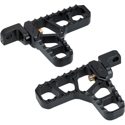 Joker Machine Adjustable Serrated Footpegs - Black - Xl 08-62-3B