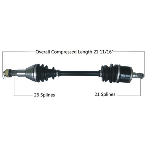 TYTANEUM 813-0047 Tytaneum Tytaneum Oe Replacement Cv Axle Can-Am Rear Left 813-0047