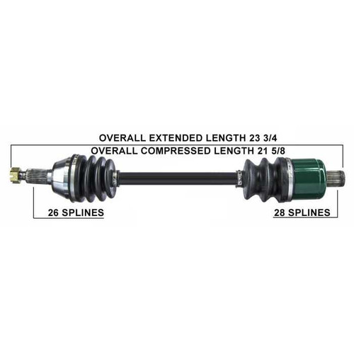 TYTANEUM 813-0141 Tytaneum Tytaneum Oe Replacement Cv Axle Polaris Rear Left / Right 813-0141