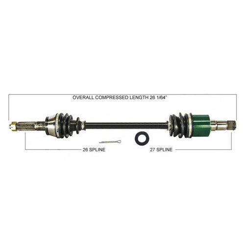 TYTANEUM 813-0154 Tytaneum Tytaneum Oe Replacement Cv Axle Polaris Rear Right 813-0154