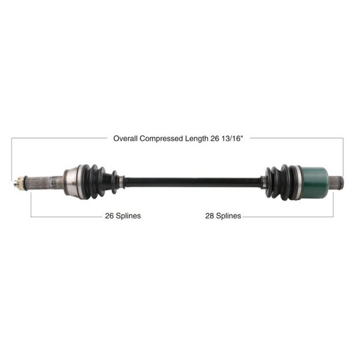 TYTANEUM 813-0160 Tytaneum Tytaneum Oe Replacement Cv Axle Polaris Rear Left / Right 813-0160
