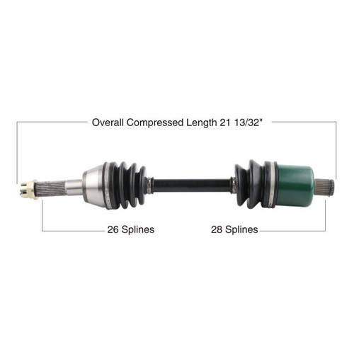 TYTANEUM 813-0161 Tytaneum Tytaneum Oe Replacement Cv Axle Polaris Rear Left / Right 813-0161