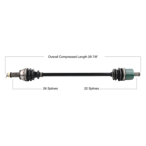 TYTANEUM 813-0162 Tytaneum Tytaneum Oe Replacement Cv Axle Polaris Front Left / Right 813-0162