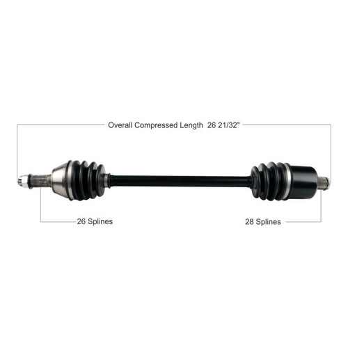 TYTANEUM 813-0178 Tytaneum Tytaneum Oe Replacement Cv Axle Polaris Rear Left / Right 813-0178