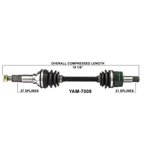 TYTANEUM 813-0198 Tytaneum Tytaneum Oe Replacement Cv Axle Yamaha Front Right 813-0198
