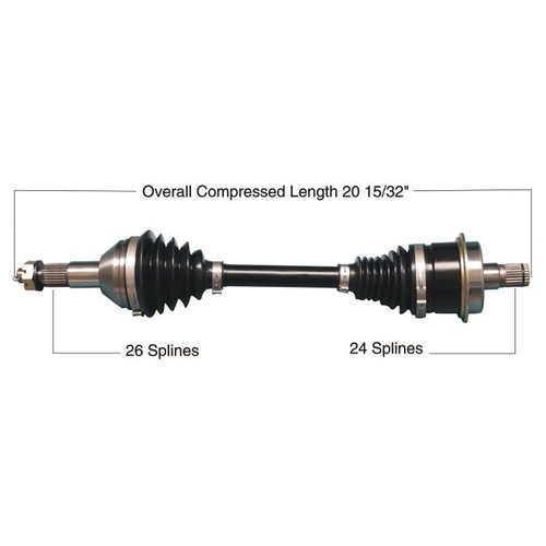 TYTANEUM 813-0238 Tytaneum Tytaneum Heavy Duty Cv Axle Can-Am Rear Right 813-0238