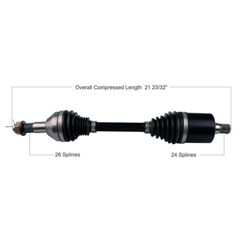TYTANEUM 813-0260 Tytaneum Tytaneum Heavy Duty Cv Axle Can-Am Rear Left 813-0260