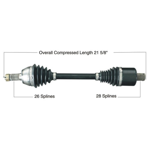TYTANEUM 813-0300 Tytaneum Tytaneum Heavy Duty Cv Axle Polaris Rear Left / Right 813-0300