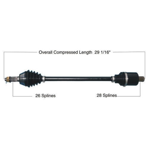 TYTANEUM 813-0315 Tytaneum Tytaneum Heavy Duty Cv Axle Polaris Rear Left / Right 813-0315