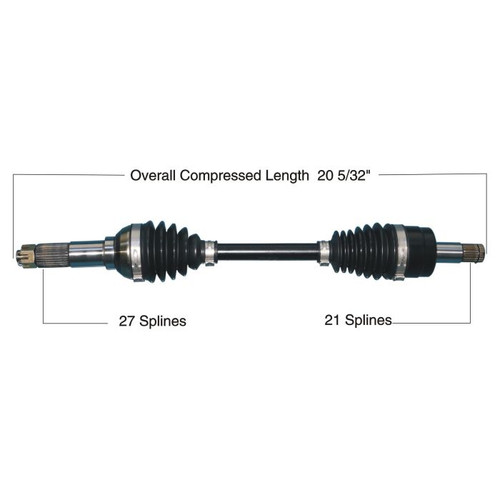 TYTANEUM 813-0334 Tytaneum Tytaneum Heavy Duty Cv Axle Yamaha Front Right 813-0334